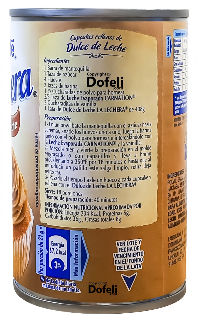 Classic Dominican Republic caramel dessert by Nestlé La Lechera.